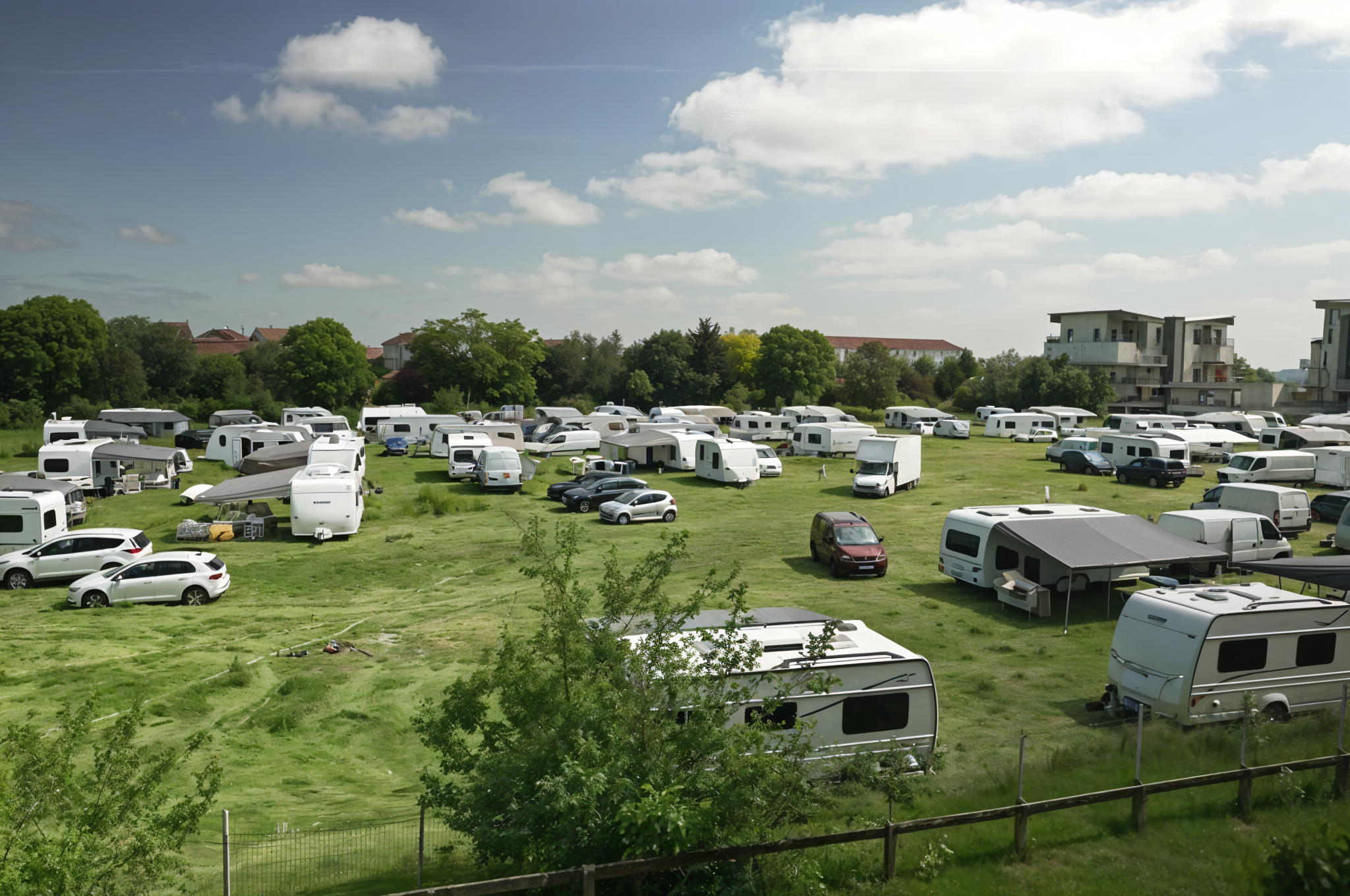 Nantes face aux défis de l'occupation des caravanes des gens du voyage en zone industrielle